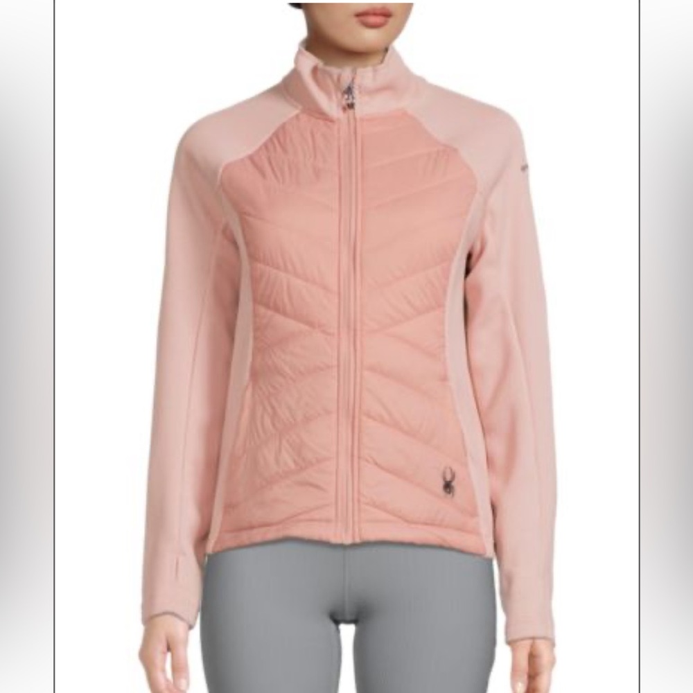 NEW Spyder Nova Full Zip Track Pink Jacket NWOT Women’s size small